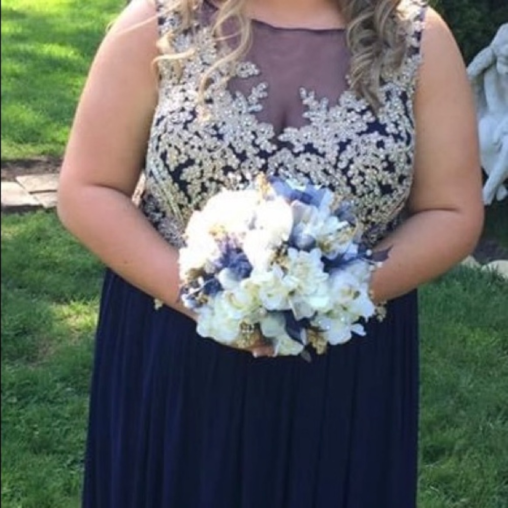 JVN by Jovani navy prom dress